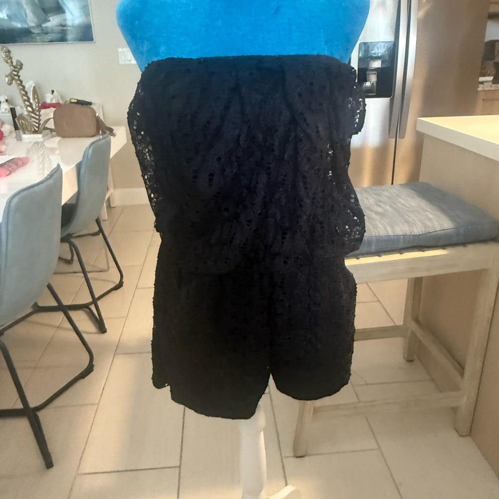 ECI Black Lace Women Shorts